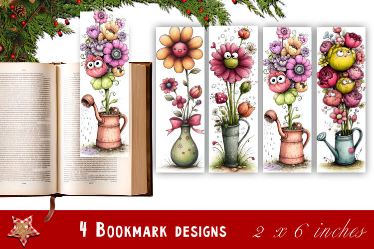 Flowers Bookmark Sublimation Floral Printable