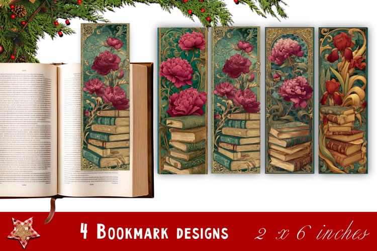 Flowers Bookmark Sublimation Floral Printable