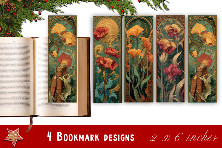 Flowers Bookmark Sublimation Floral Printable