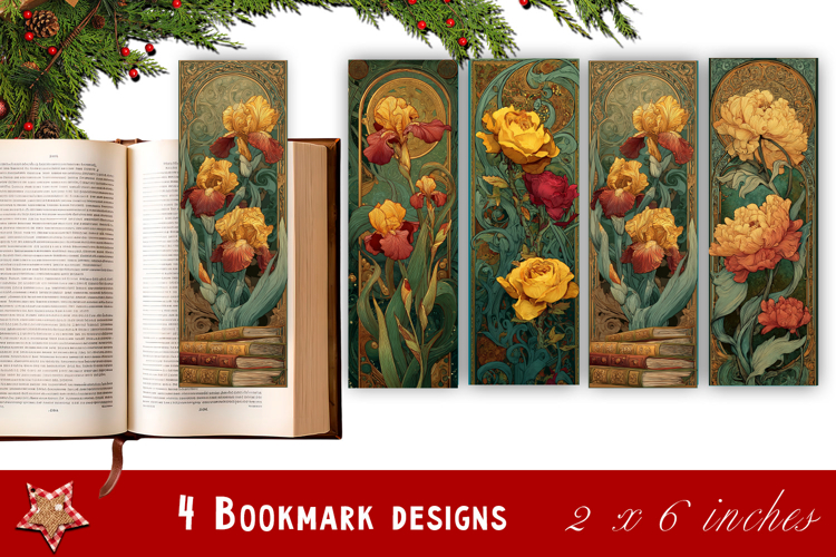 Flowers Bookmark Sublimation Floral Printable