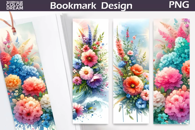 Flowers Bookmark | Floral Bookmark