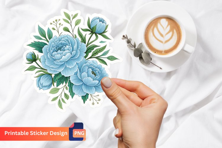 Blue Flower Clipart Image 12