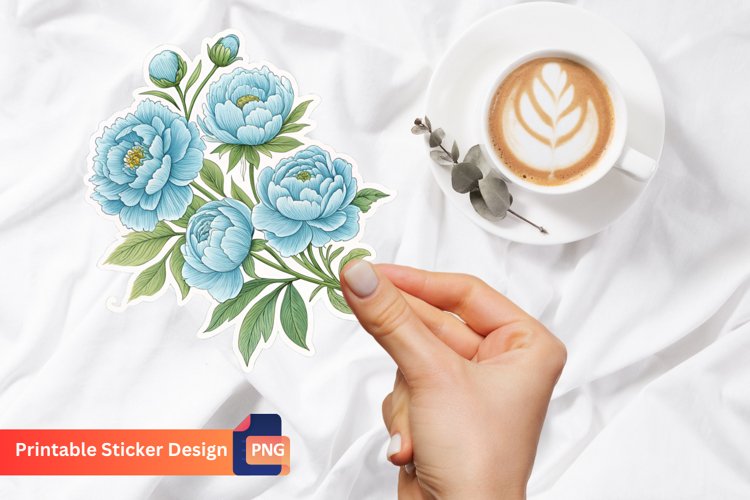 Blue Flower Clipart Image 14