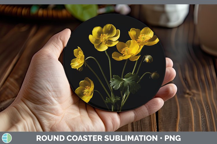 GorgeousFlowers Round Coaster design.