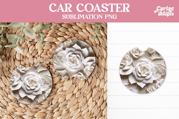 Flowers Car Coaster