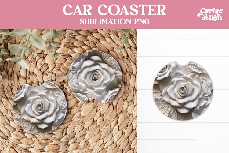 Flowers Car Coaster