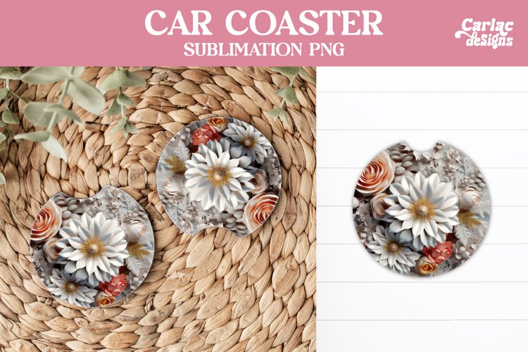 Flowers Car Coaster