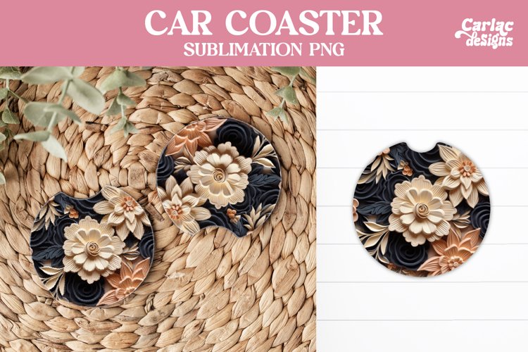 Flowers Car Coaster