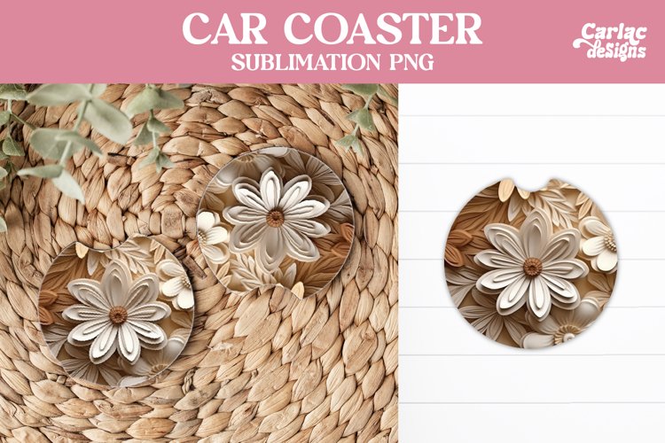 Flowers Car Coaster