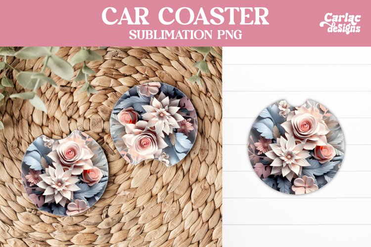 Flowers Car Coaster