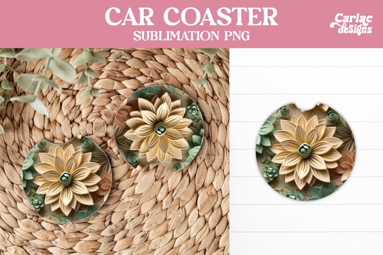 Flowers Car Coaster