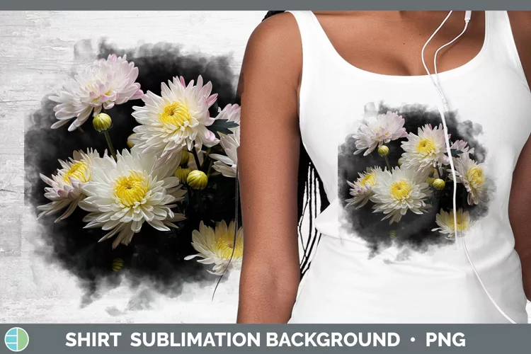 Flowers Chrysanthemum Shirt Sublimation Sublimation Backgrou