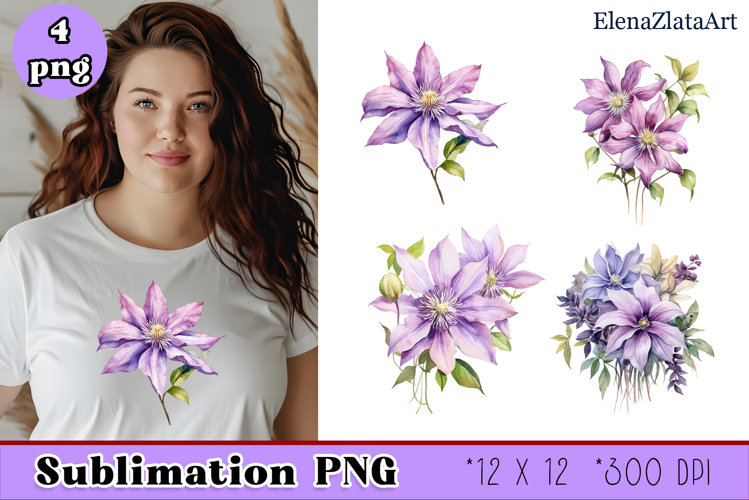 Watercolor Flowers Image 15