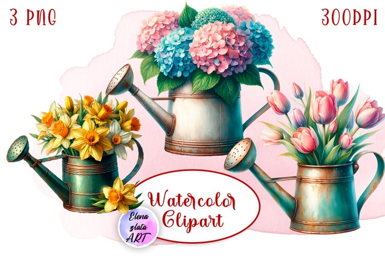 Watercolor Flowers Image 7