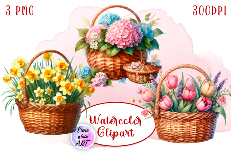 Watercolor Flowers Image 19