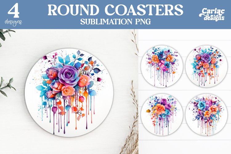Flowers Coaster Sublimation