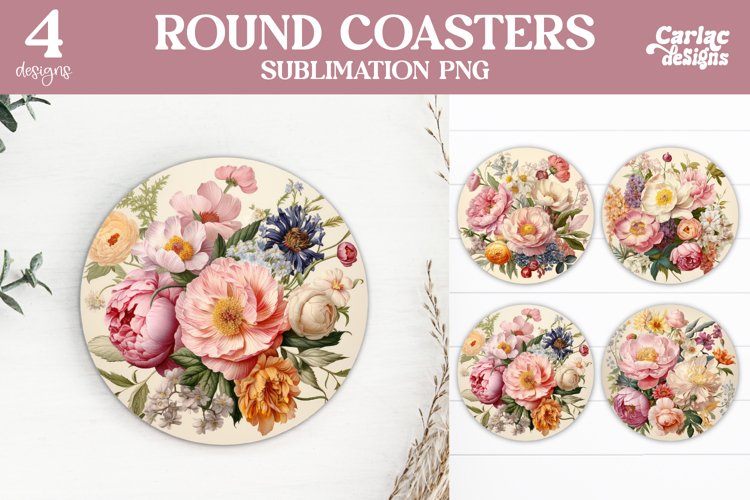 Flowers Coaster Sublimation