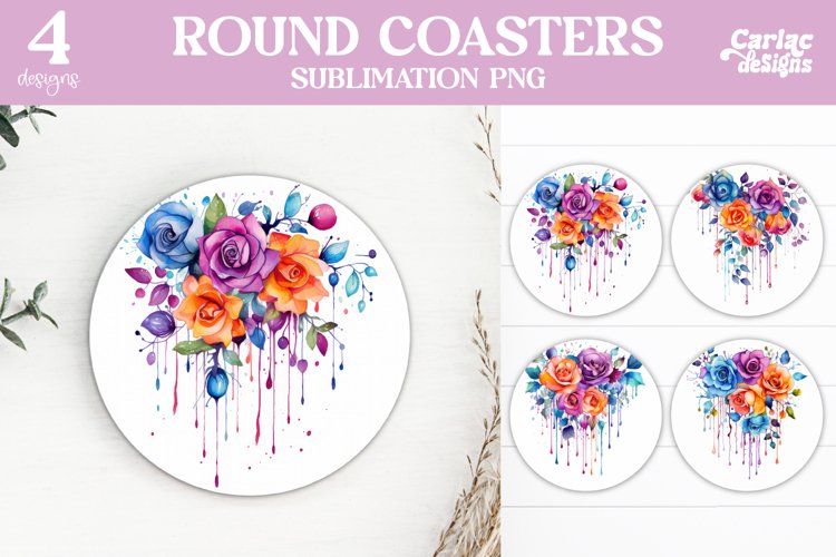 Flowers Coaster Sublimation