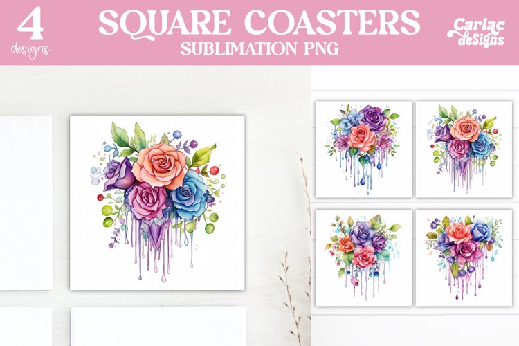 Flowers Coaster Sublimation