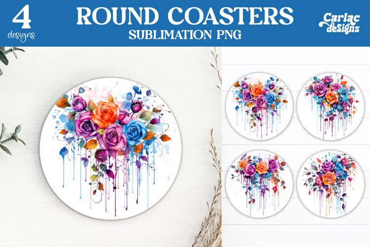Flowers Coaster Sublimation