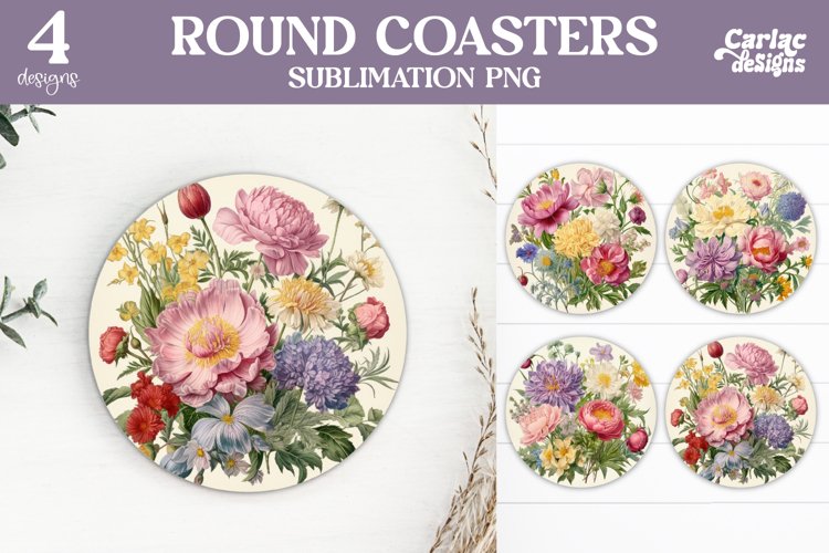 Flowers Coaster Sublimation