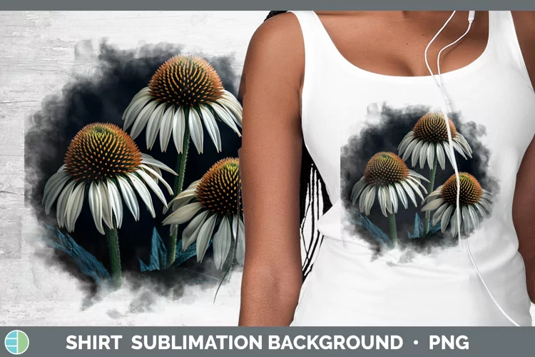 Flowers Coneflower Shirt Sublimation Sublimation Background