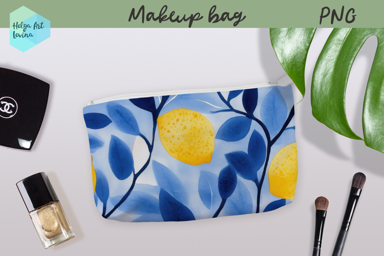 Cosmetic bag flowers, makeup bag sublimation