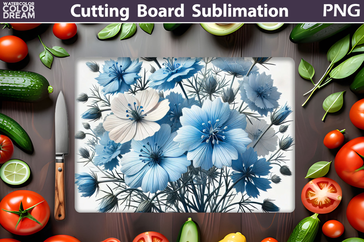 Blue Flowers Clipart Image 10