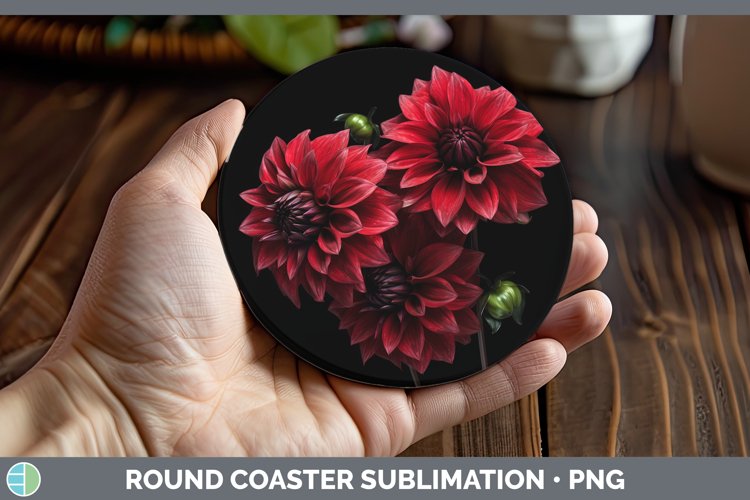 GorgeousFlowers Round Coaster design.