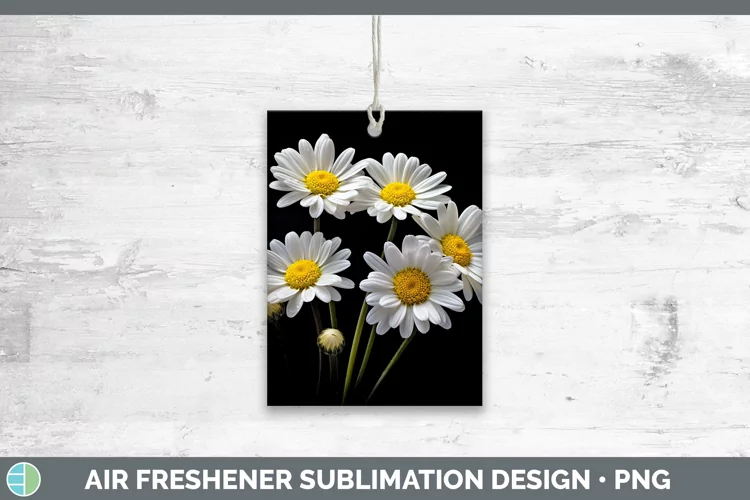 Flowers Daisy Air Freshener Sublimation Car Freshener Design