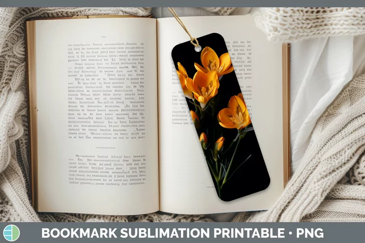 Flowers Freesia Bookmark Sublimation Printable Designs