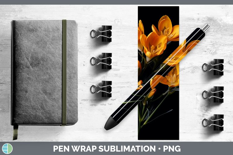 GorgeousFlowers Pen Wrap design.