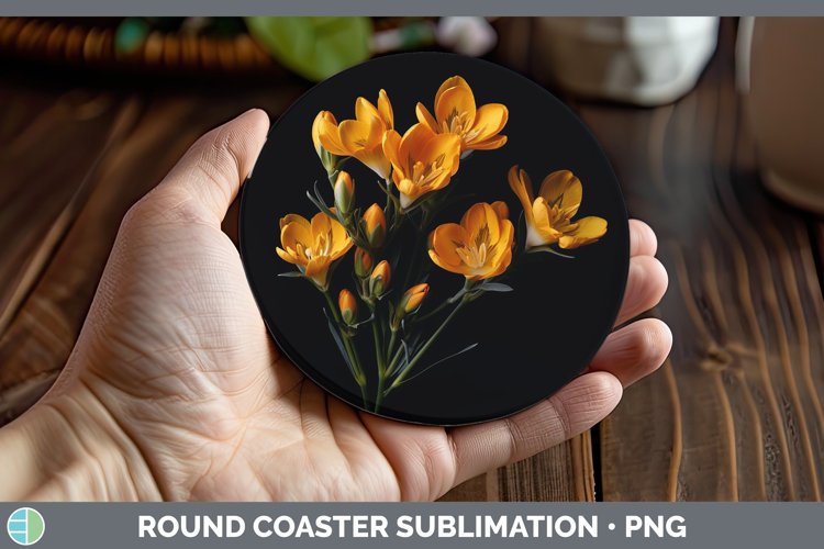 GorgeousFlowers Round Coaster design.