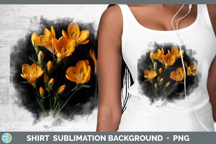 Flowers Freesia Shirt Sublimation Sublimation Background Des