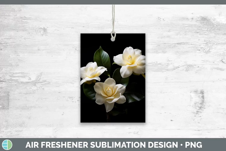 Flowers Gardenia Air Freshener Sublimation Car Freshener Des