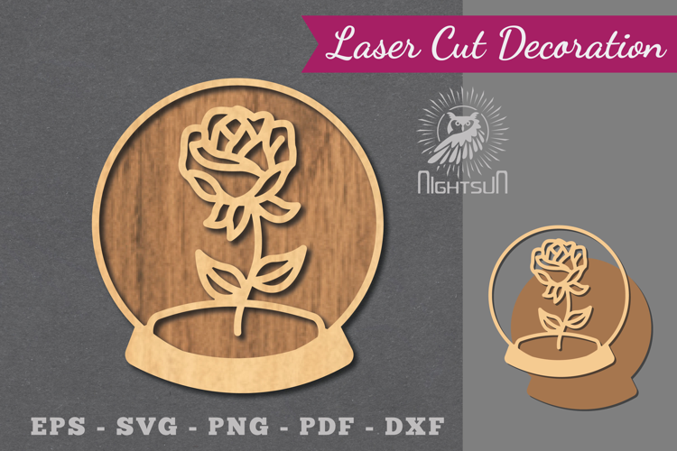 Flowers in Ball Laser Cut Decoration