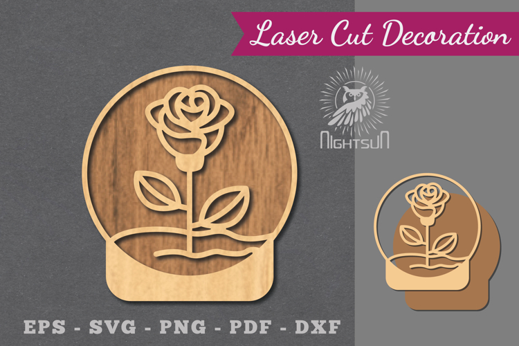 Flowers in Ball Laser Cut Decoration
