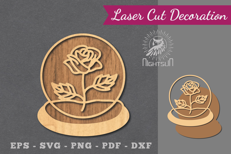 Flowers in Ball Laser Cut Decoration