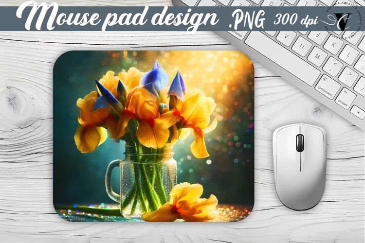 Mouse Pad | Flowers in glass jar