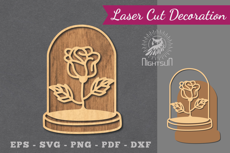 Flowers in Tubes Laser Cut Decoration
