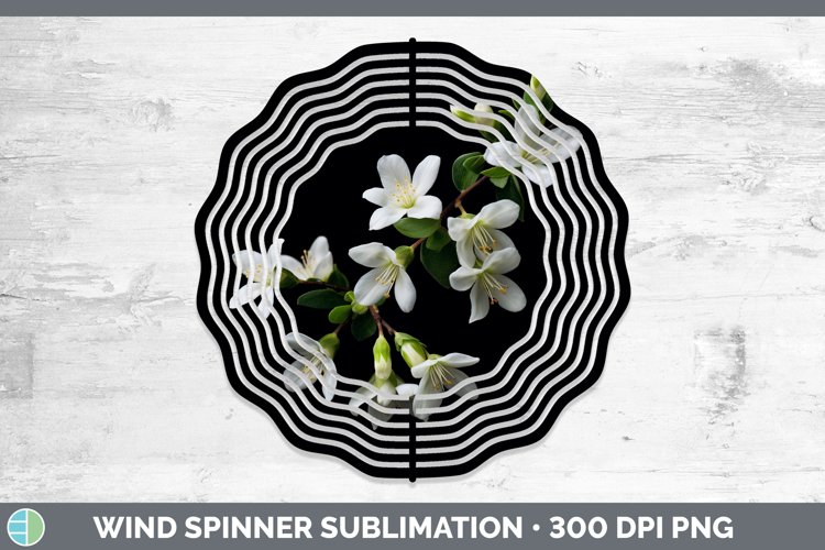 Flowers Jasmine Wind Spinner Sublimation Spinner Designs