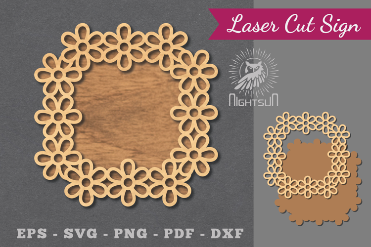 Flowers Laser Cut Sign
