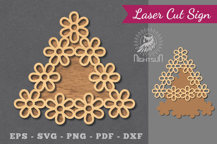 Flowers Laser Cut Sign
