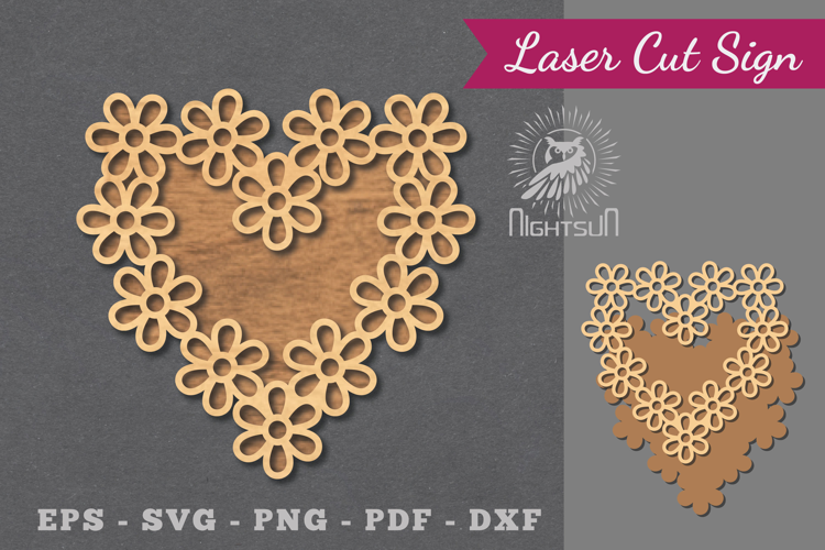 Flowers Laser Cut Sign