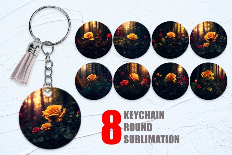 Flowers Middle Forest Keychain | Keyring