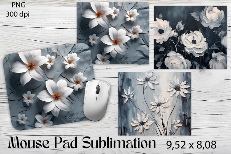 Flowers Mouse Pad. Flowers Mouse Pad Sublimation