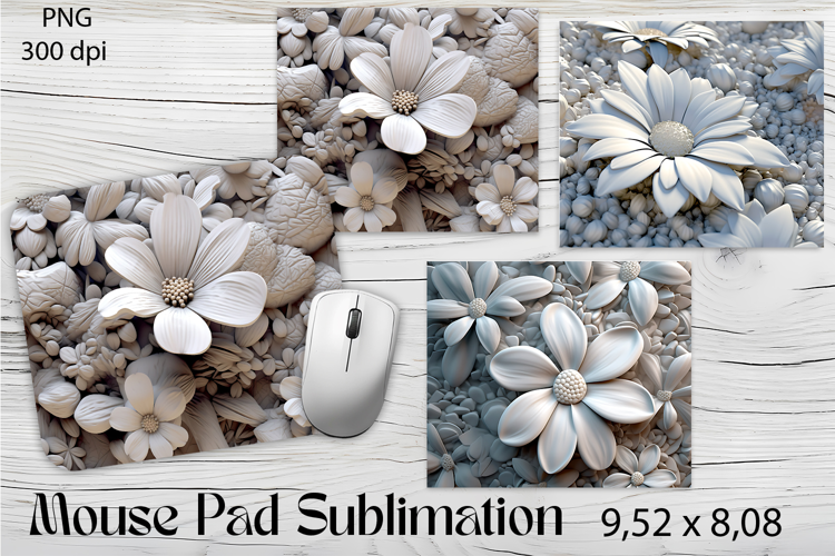 Flowers Mouse Pad. Flowers Mouse Pad Sublimation