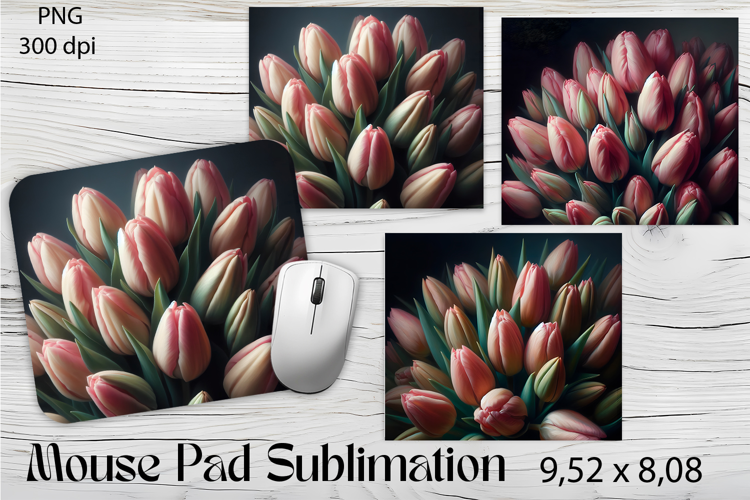Flowers Mouse Pad. Flowers Mouse Pad Sublimation