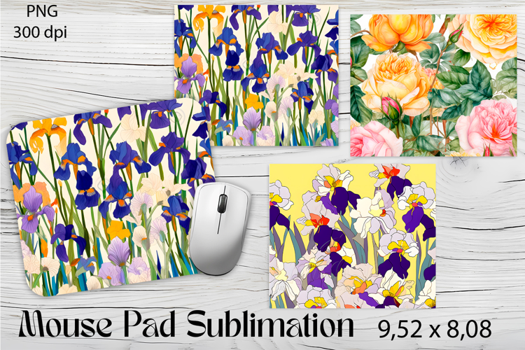 Flowers Mouse Pad. Flowers Mouse Pad Sublimation