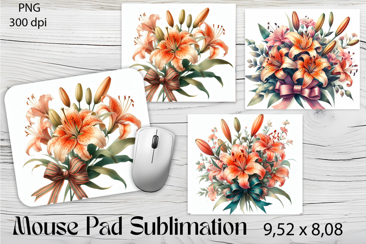 Flowers Mouse Pad. Flowers Mouse Pad Sublimation
